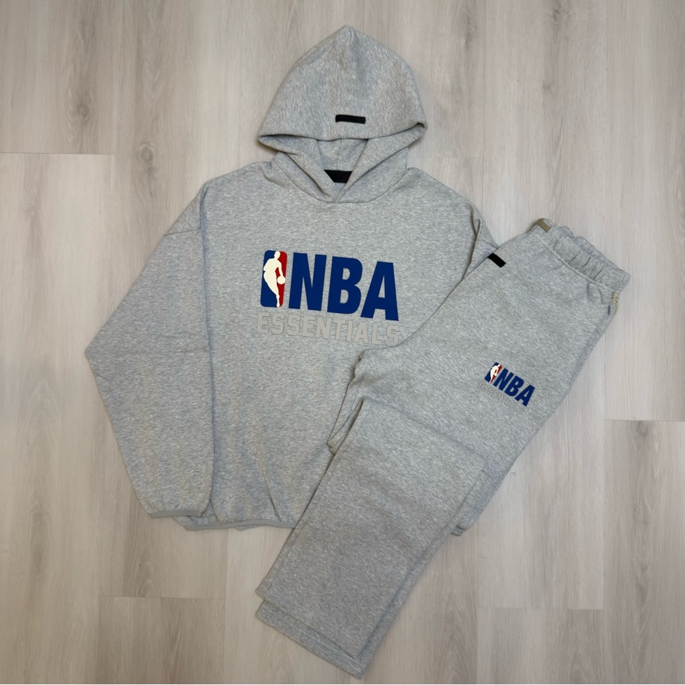 Gray NBA Essentials Hoodie and Sweatpants Set